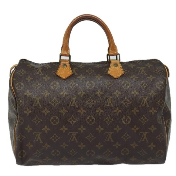LOUIS VUITTON Monogram Speedy 35 Hand Bag - Picture 2 of 16